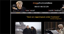 Desktop Screenshot of 2agphotovideo.com